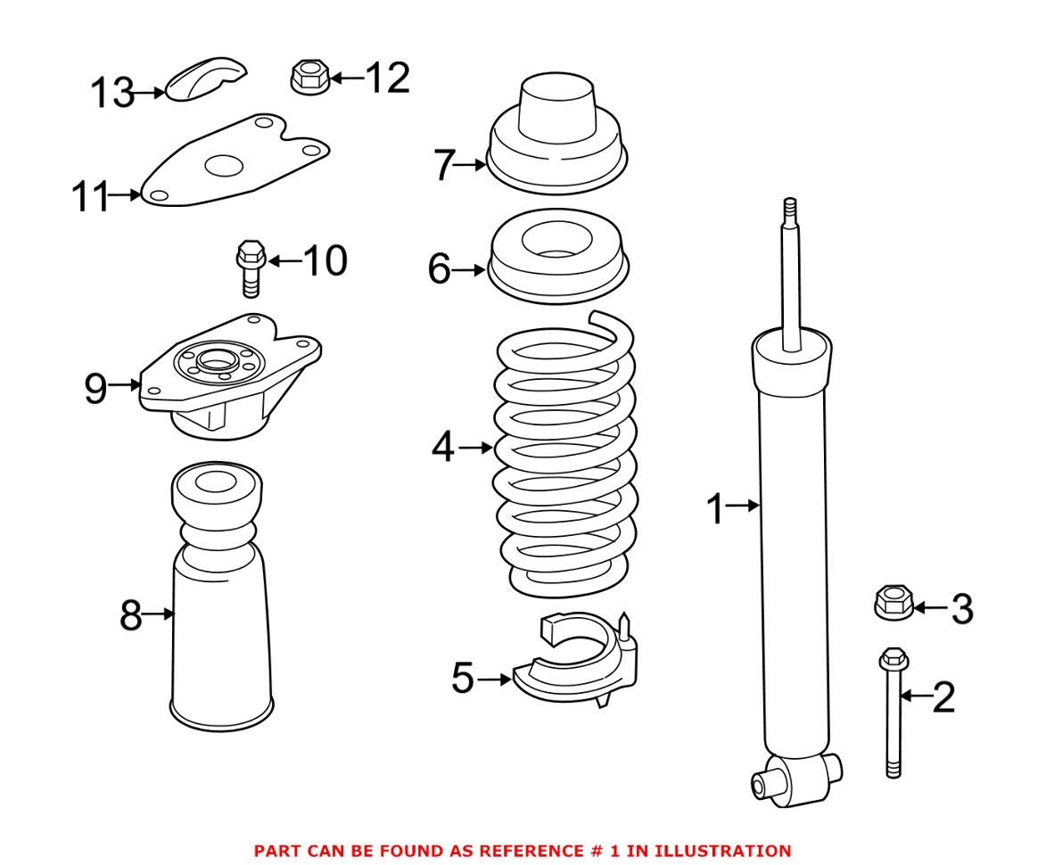 BMW Shock Absorber - Rear 33526873783